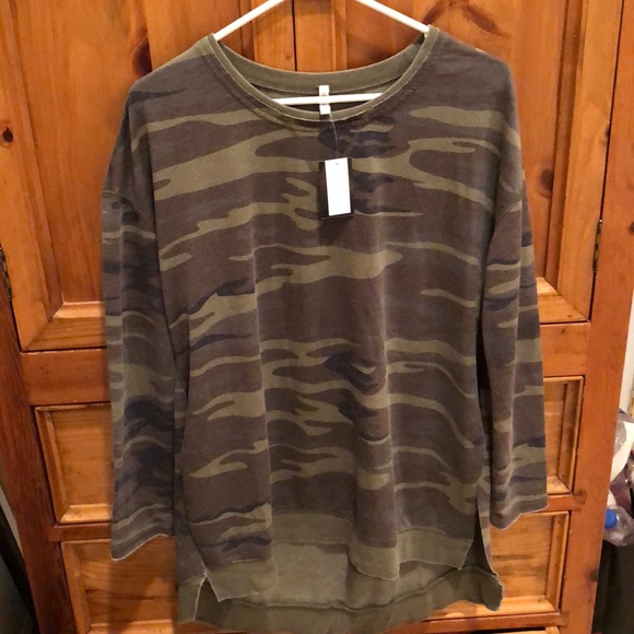 Camo tunic sweatshirt Clearance
